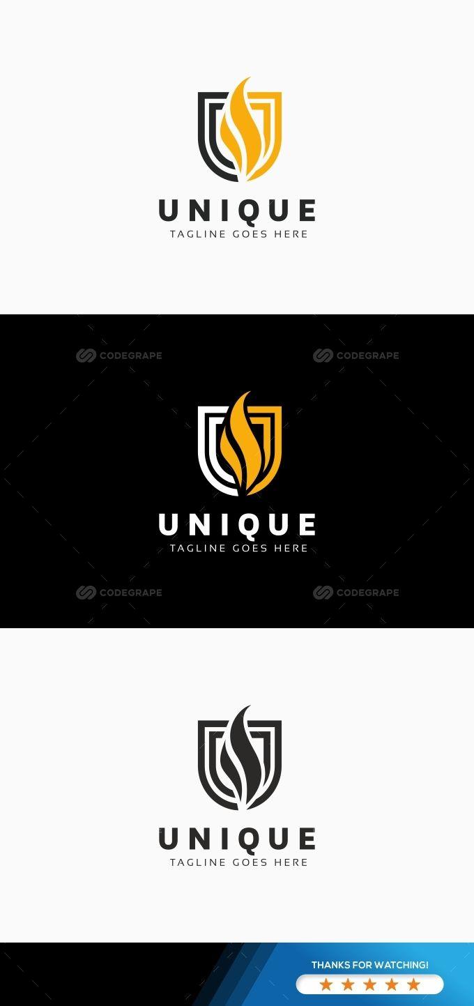 Unique U Logo - Unique U Letter Logo - Print | CodeGrape