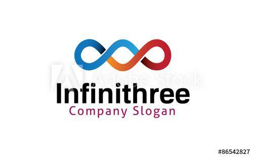 Three Logo - Infinity Three Logo Design Illustration - Buy this stock vector and ...