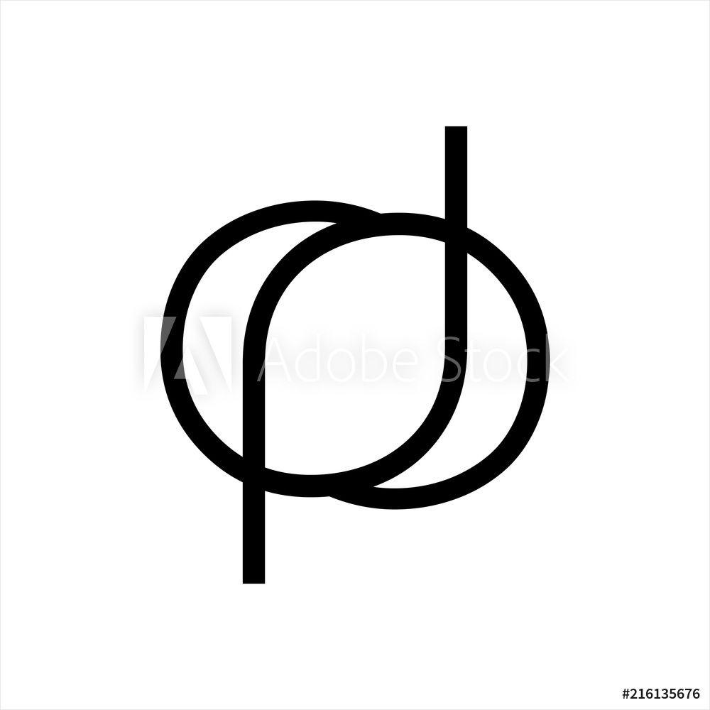 DOP Logo - Photo & Art Print dp, dop, pd, pod initials line art geometric