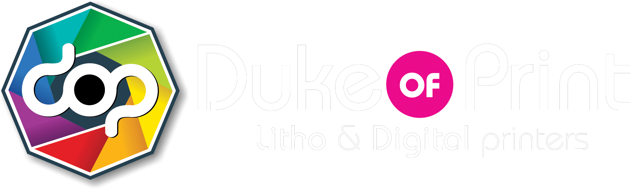 DOP Logo - DOP Logo 2015 WHITE. Duke Of Print CC