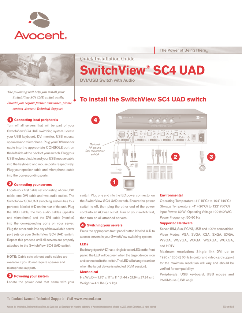 Avocent Logo - Avocent SwitchView Installation guide | manualzz.com