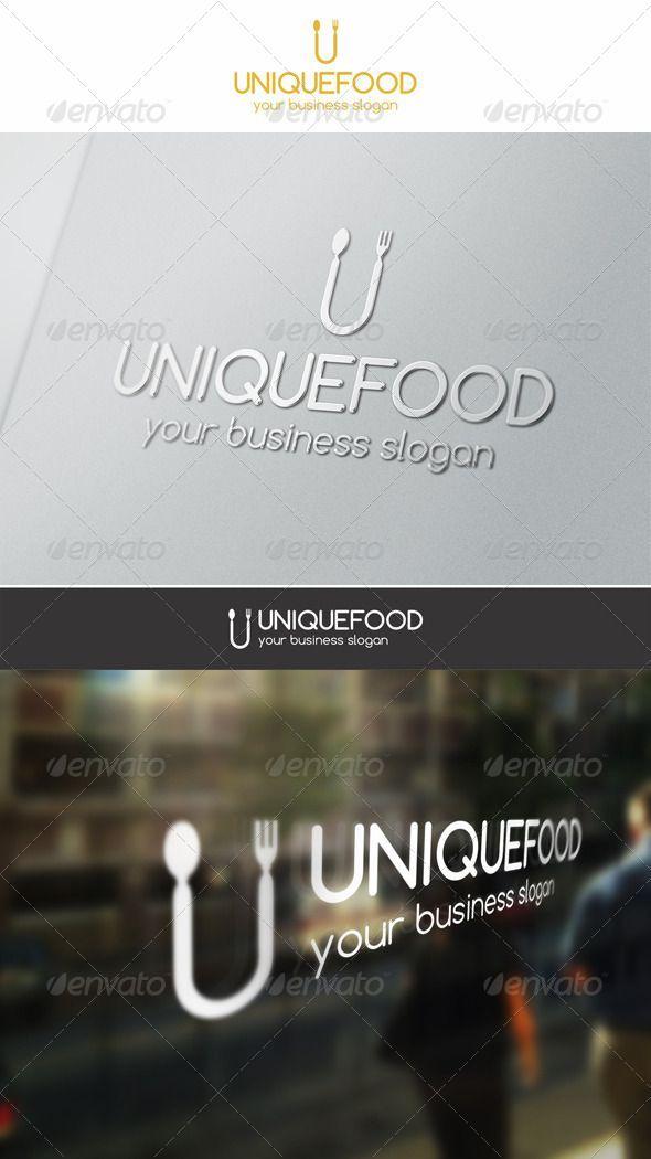 Unique U Logo - Unique Food Logo