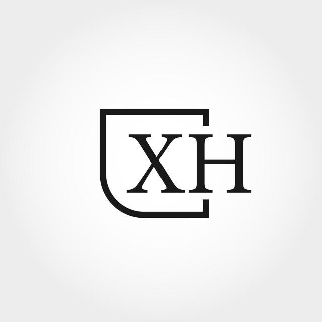 Xh Logo - Initial Letter XH Logo Template Design Template for Free Download on ...