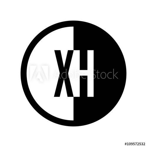 Xh Logo - INITIAL CIRCLE HALF LOGO XH - Buy this stock vector and explore ...