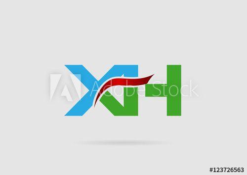 Xh Logo - XH logo this stock vector and explore similar vectors at Adobe