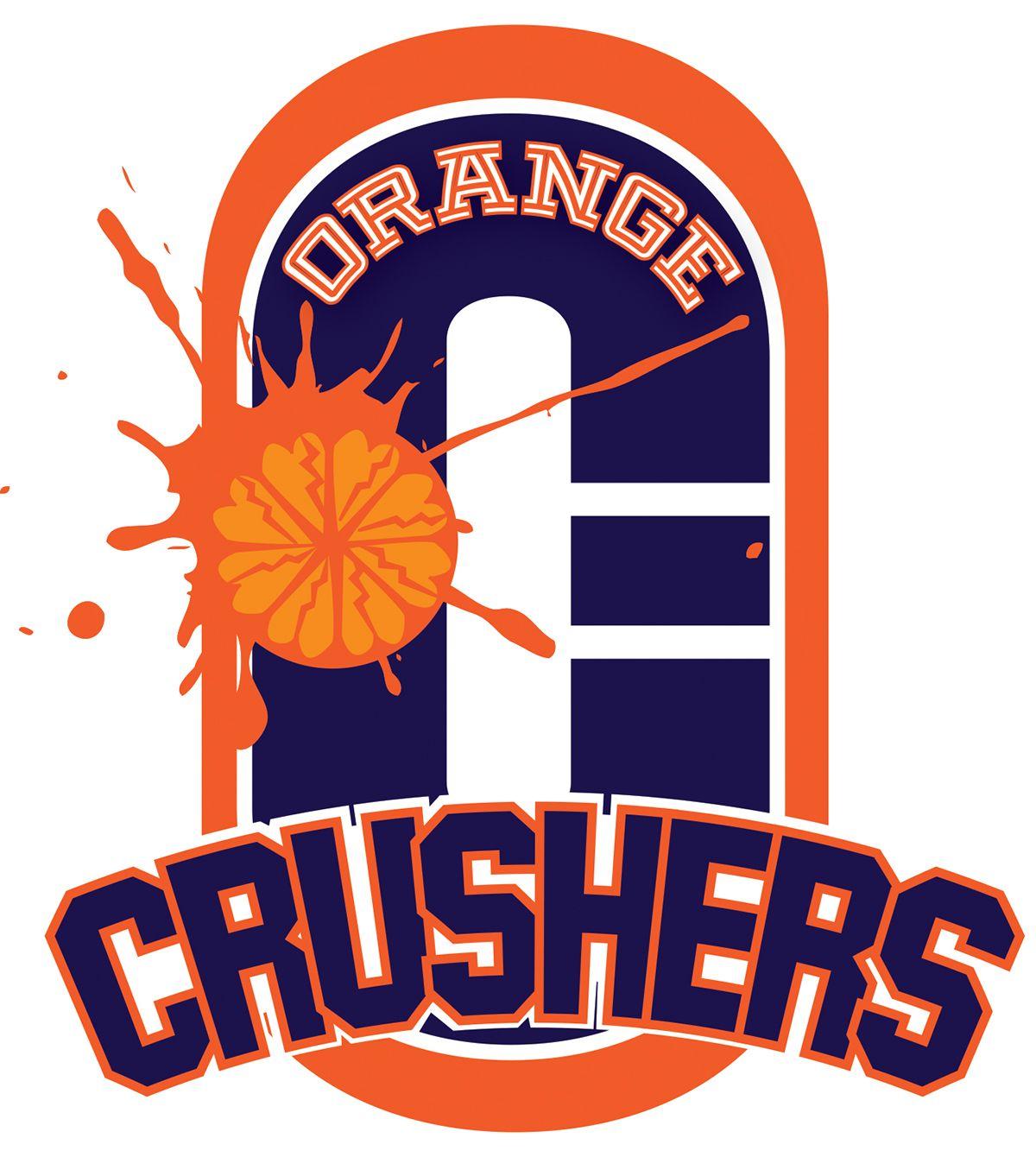 Crushers Logo - Denver Roller Derby: Orange Crushers Logo on Behance