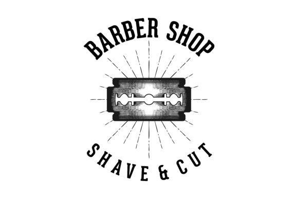 Razor Logo - Razor blade, barbershop logo