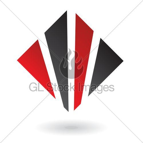 Red Diamond Logo - Abstract Red Diamond Logo Icon · GL Stock Image