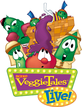 VeggieTales Logo - VeggieTales Live! partially found live shows based on animated
