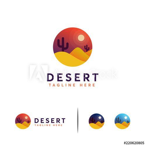 Desert Logo - Desert logo designs concept vector, Iconic Desert Symbol - Buy this ...
