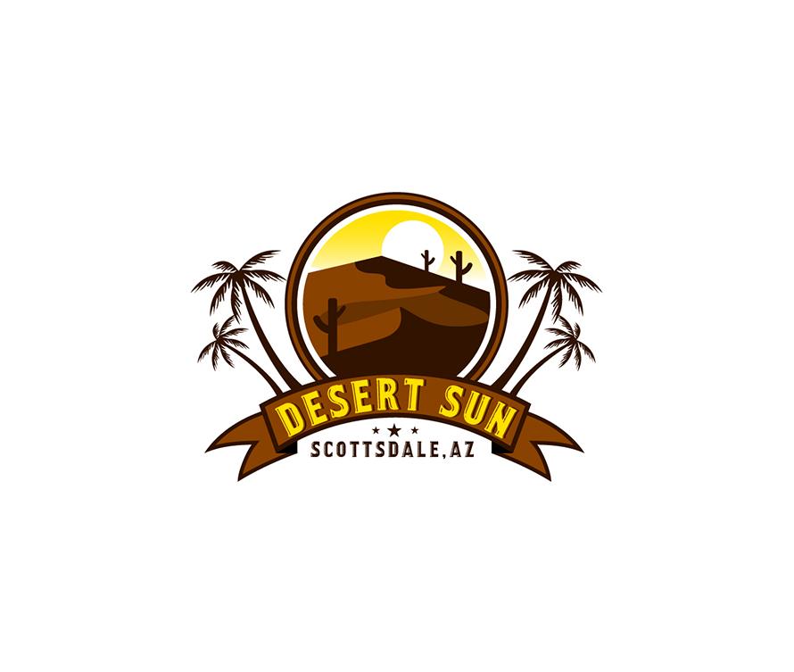 Desert Logo - Emblem Business Logo Design for Desert Sun Webtech Private