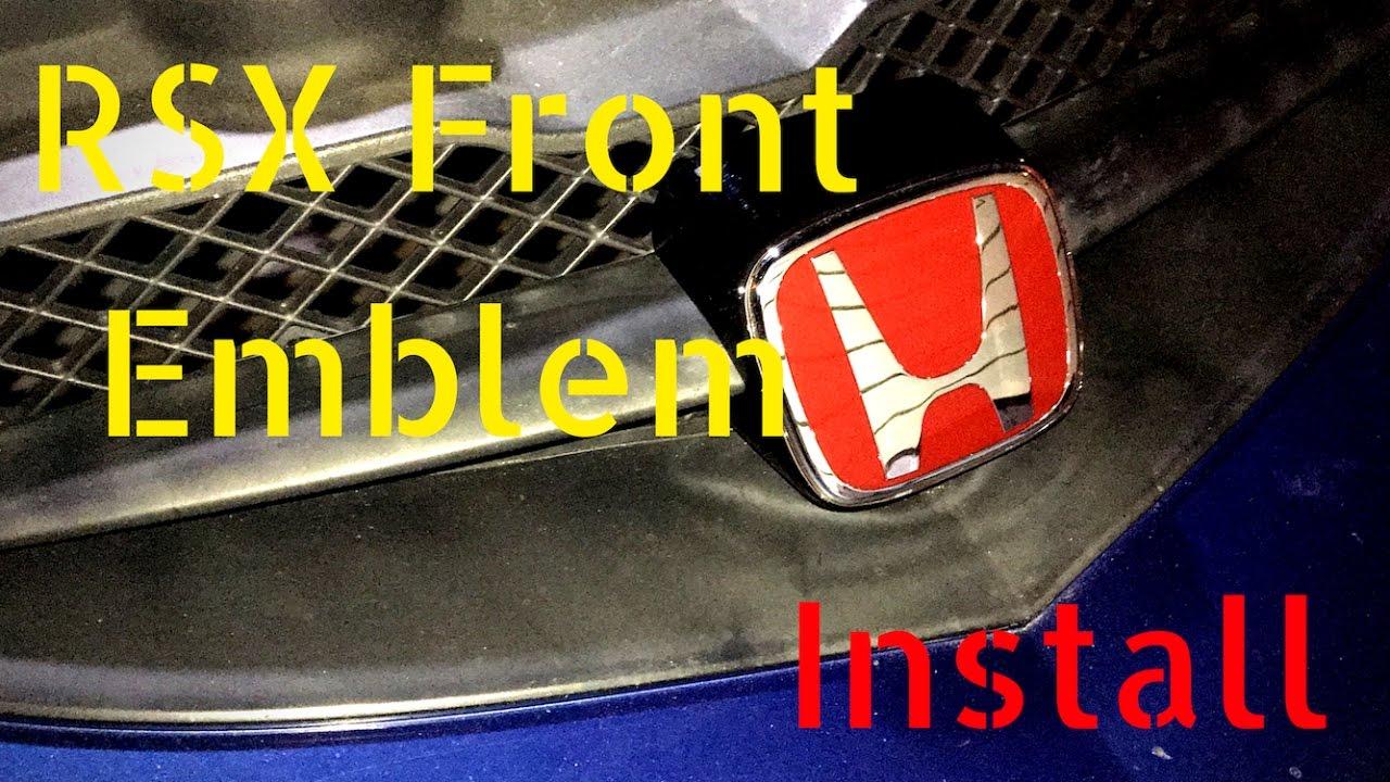 Dc5 Logo - RSX Front Emblem Install