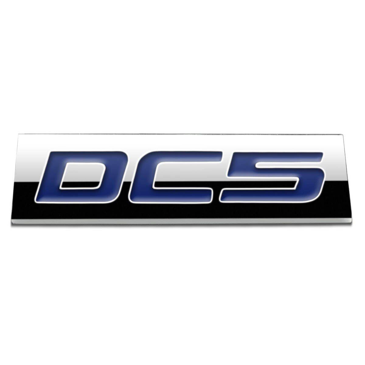 Dc5 Logo - METAL GRILL TRUNK EMBLEM DECAL LOGO TRIM BADGE POLISHED BLUE LETTERING DC5