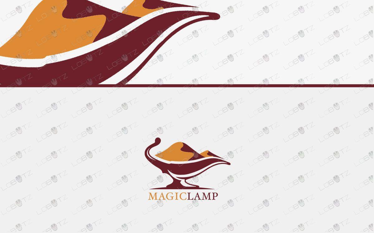 Desert Logo - Aladdin Lamp Logo desert logo design