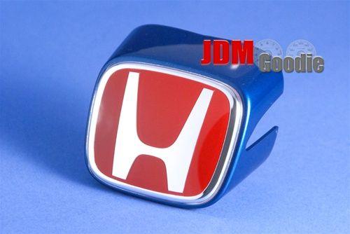 Dc5 Logo - Honda 02 04 Integra RSX DC5 Front Red H Emblem (blue Holder)