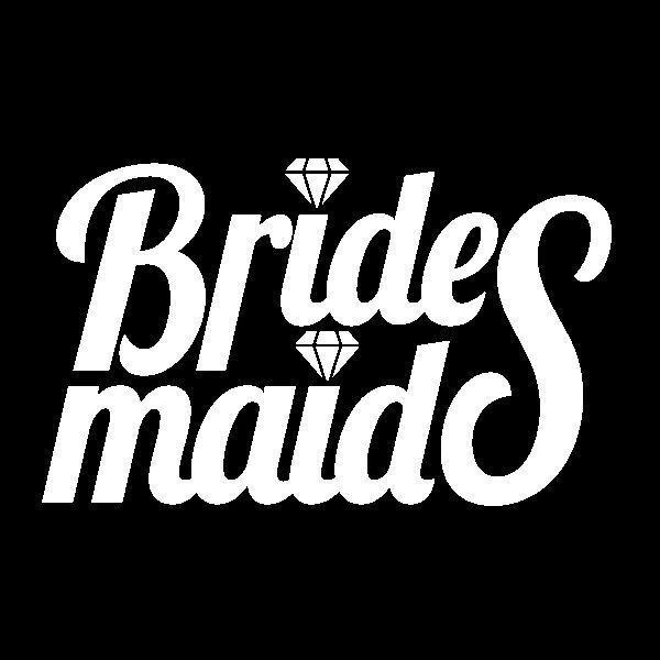 Bridesmaids Logo - Bridesmaid Logo Vinyl Decal Sticker diamond ring script party 094 ...