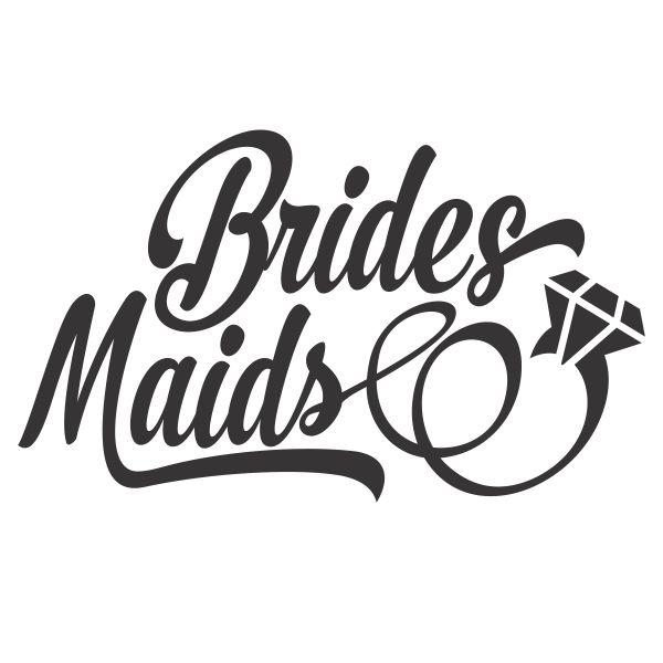 Bridesmaids Logo - Team Bridesmaid Wedding Cuttable Designs