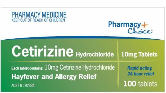 Zyrtec Logo - PC Cetirizine 10mg 400 100 x 4 Tablets Hayfever Allergy Same as Zyrtec