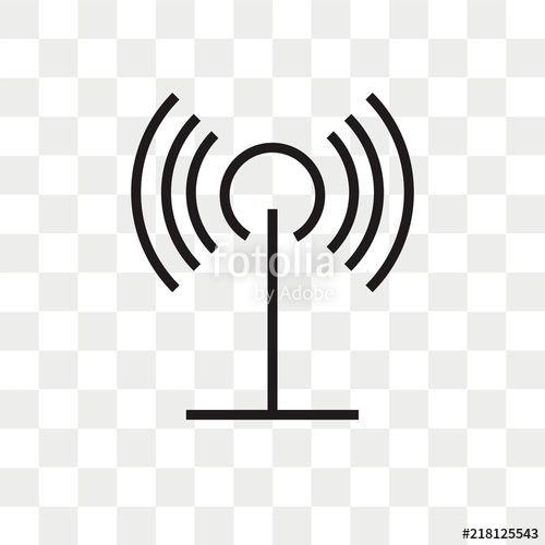 Antenna Logo - Antenna vector icon isolated on transparent background, Antenna logo ...