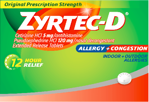 Zyrtec Logo - Zyrtec-D 12 Hour, 24 Tablets