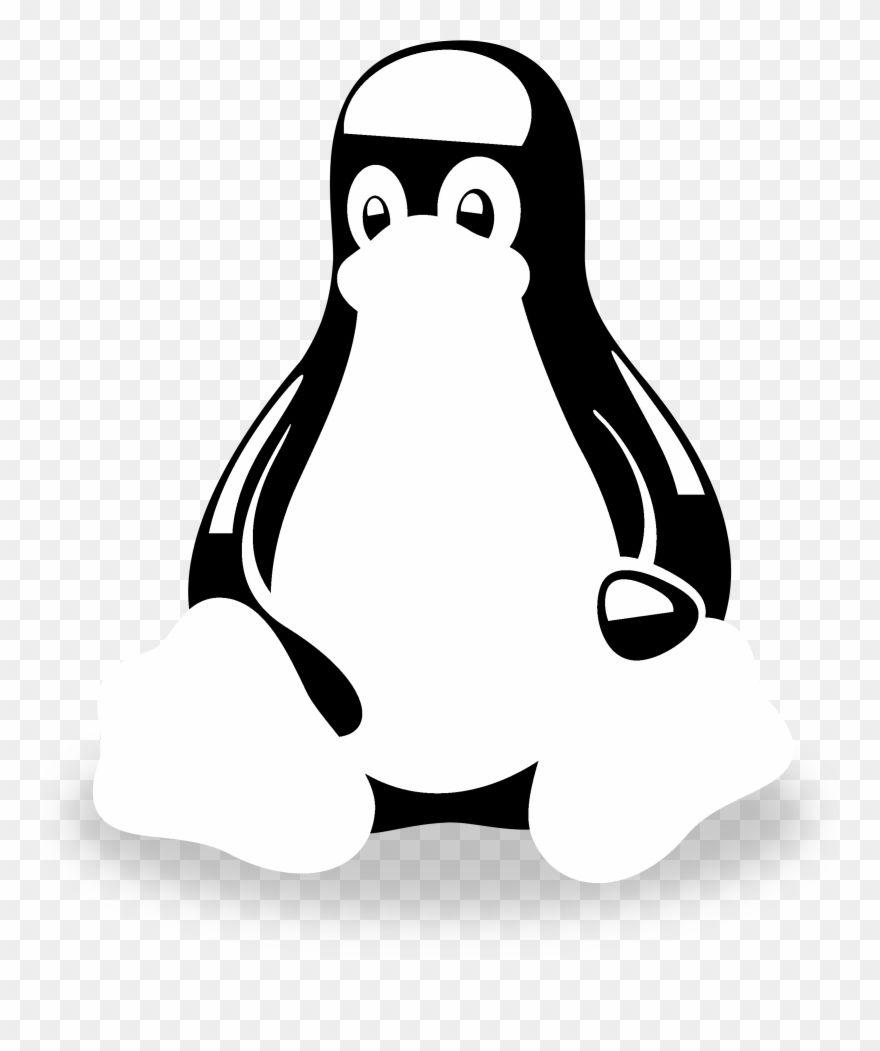 Tux Logo - Tux Logo Black And White Operating System Linux Clipart