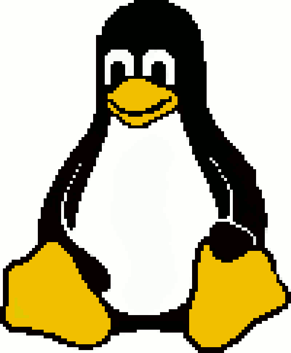 Tux Logo - Inspired from an arch Linux logo in pixel art, i tried to make a tux