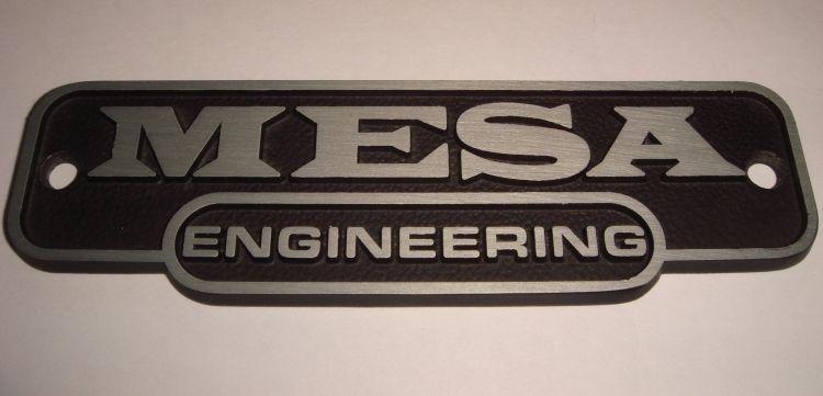 Nameplate Logo - Mesa Boogie Engineering logo metal nameplate