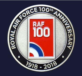 RAF Logo - RAF 100 Logo Coin