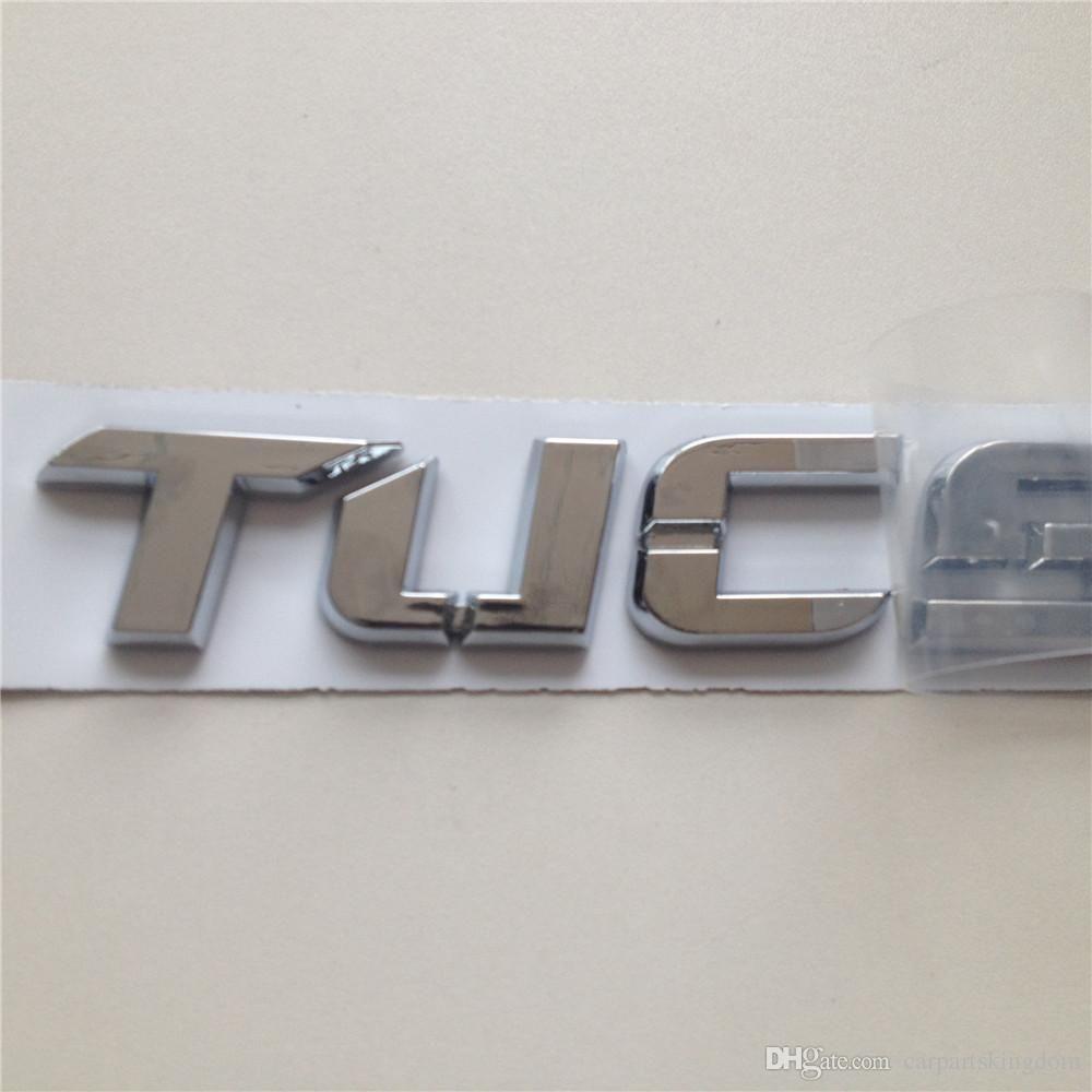 Nameplate Logo - Custom Chrome Silver Tucson Car Rear Tail Emblem Badge Sticker Nameplate Logo Accessories With Strong Tap From Carpartskingdom, &Price;