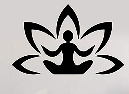 Buddihsm Logo - Amazon.com: Yoga Centre Meditation Lotus Logo Buddhism Rubber Stamps ...