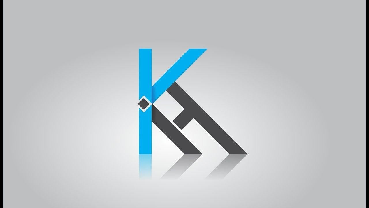 KH Logo - KH - Logo Deisgn With Hand Made Font in - Coreldraw x7