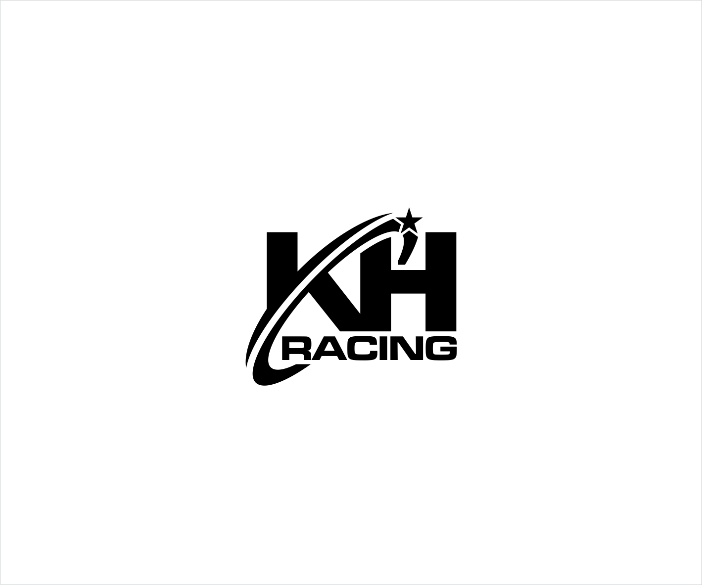 KH Logo - Bold, Modern, Racing Logo Design for KH Racing or KH Kart Racing