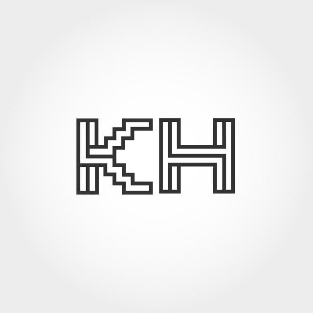 KH Logo - Initial Letter KH Logo Template Template for Free Download on Pngtree