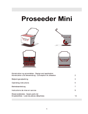 Proseeder Logo - Fillable Online prodana Proseeder Mini - Prodana Fr - prodana Fax ...