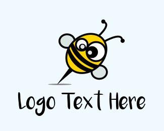 Bumblebee Logo - Crazy Bee Logo