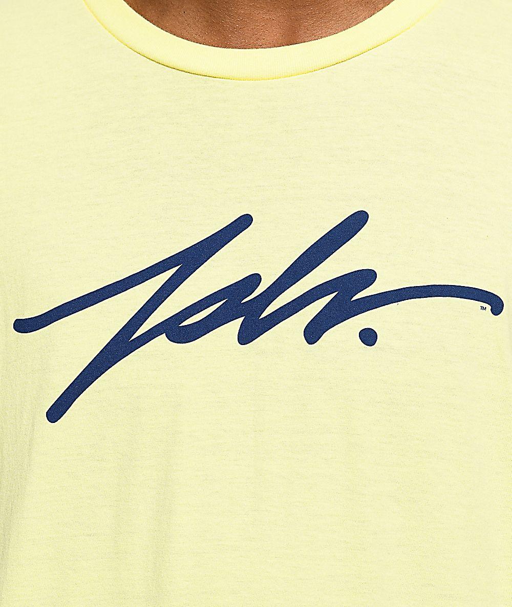 Jslv Logo - JSLV Signature Select Banana Yellow T-Shirt