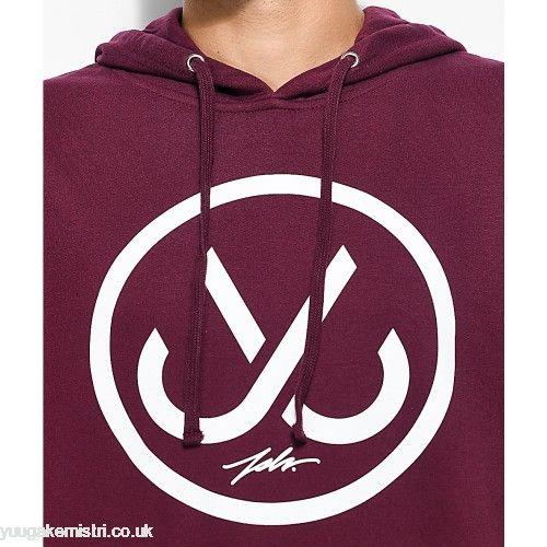 Jslv Logo - Zumiez Logo JSLV Hooks Burgundy Hoodie | Zumiez Hooks Burgundy ...