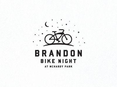 Riedel Logo - Bike Night by Chad Riedel #logo #fonts #lettering #calligraphy