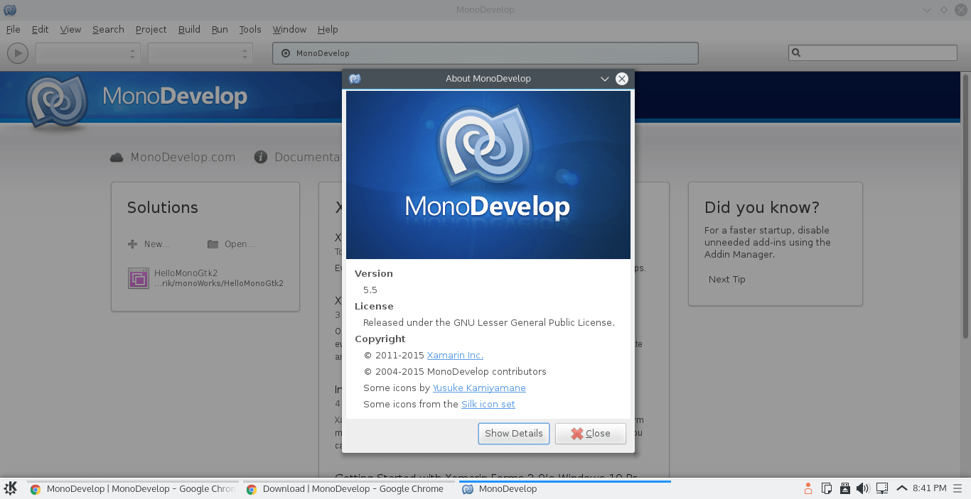 MonoDevelop Logo - Linux-Buddy: Install MonoDevelop on Kubuntu 15.10 with Muon Discover ...