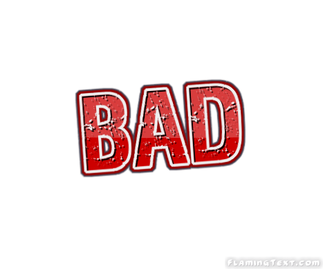 Bad Logo - bad Logo. Free Logo Design Tool from Flaming Text