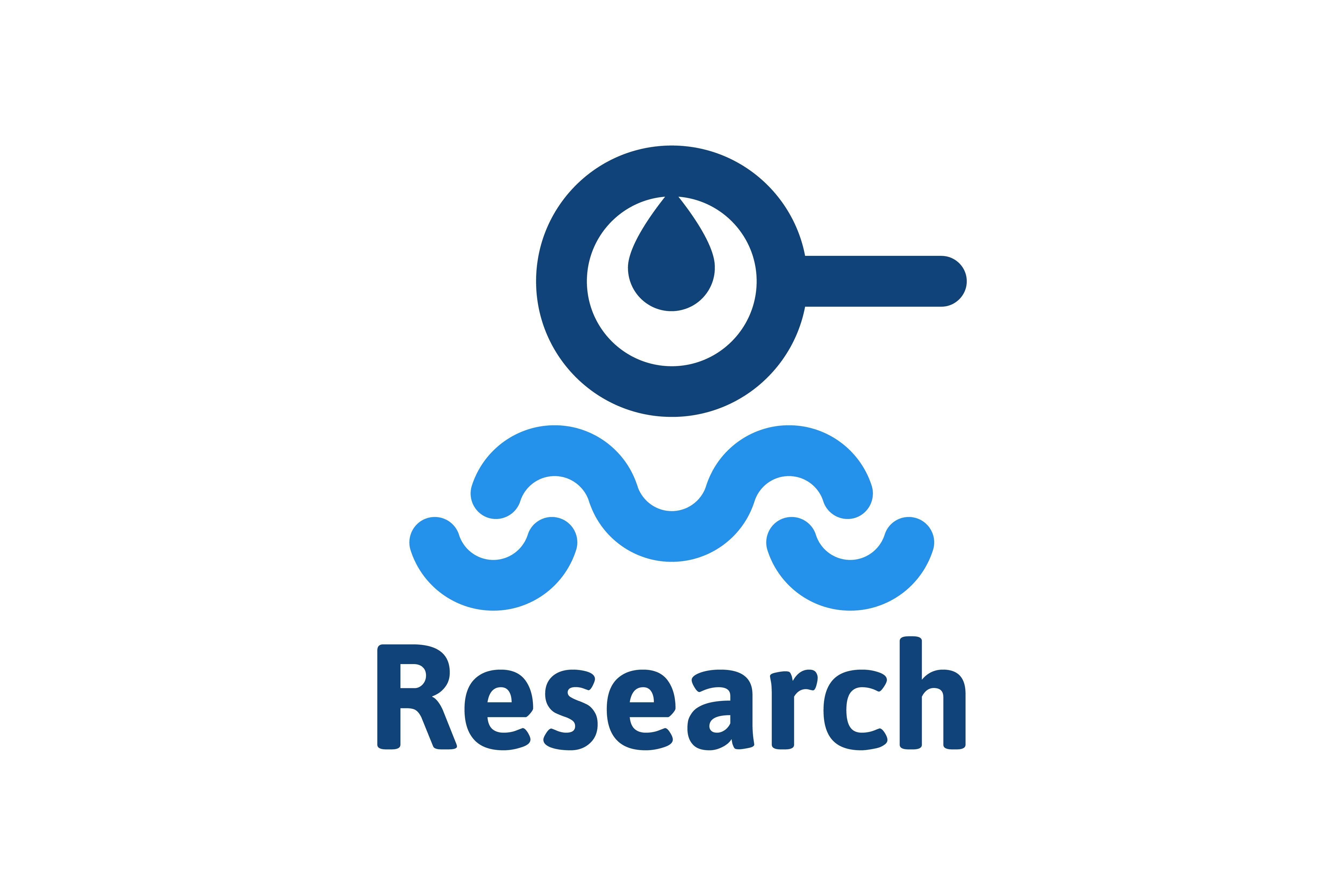 Research Logo - Magnifying glass, research logo