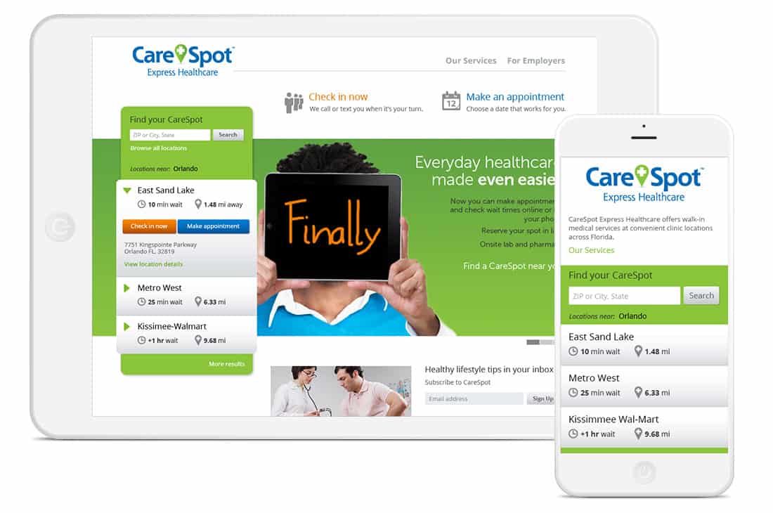 CareSpot Logo - Putting CareSpot on the Map | LUCKIE