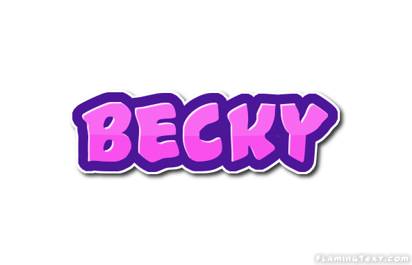 Becky Logo - Becky Logo. Free Name Design Tool from Flaming Text