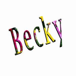 Becky Logo - Becky Logo Gifts on Zazzle CA