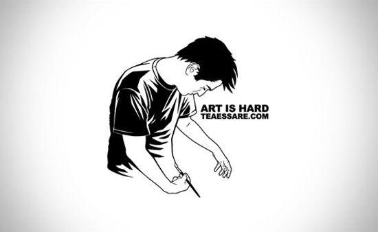 Hard Logo - February 2008 Art Is Hard Graphic Design