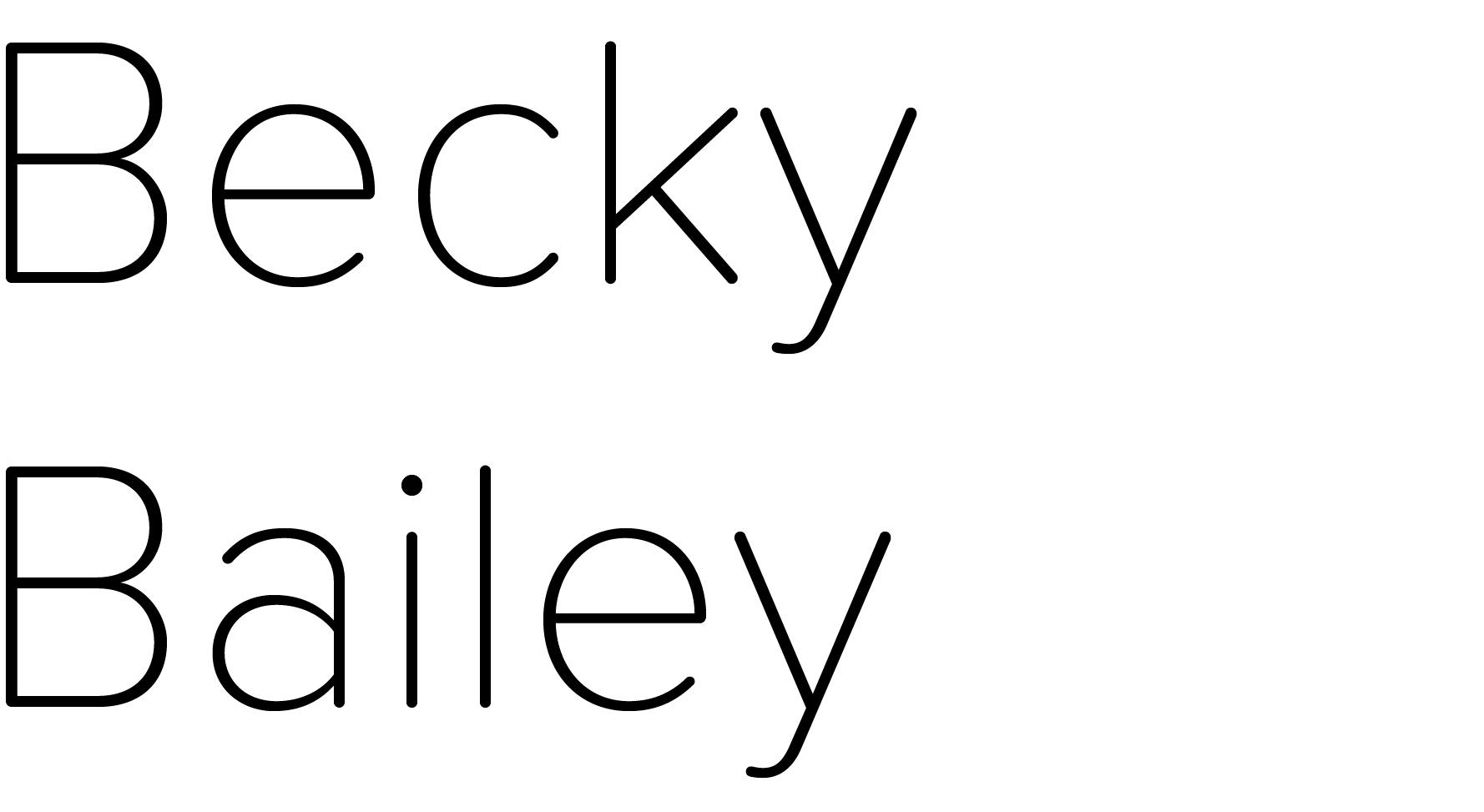Becky Logo - Becky Bailey Studio