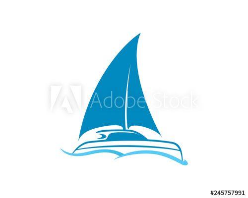 Catamaran Logo - Catamaran, Ship and Sailing Boat Logo - Buy this stock vector and ...
