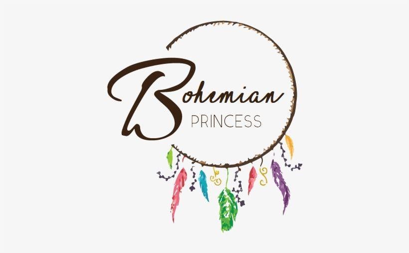 Bohemian Logo - Bohemian Princess - Boho Logo Design Transparent PNG - 399x438 ...