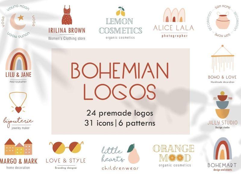 Bohemian Logo - Bohemian logos by Logo Templates on Dribbble