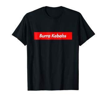 Burra Logo - Amazon.com: Burra Kebabs Box Logo Eat Parody Funny Gift T-Shirt ...